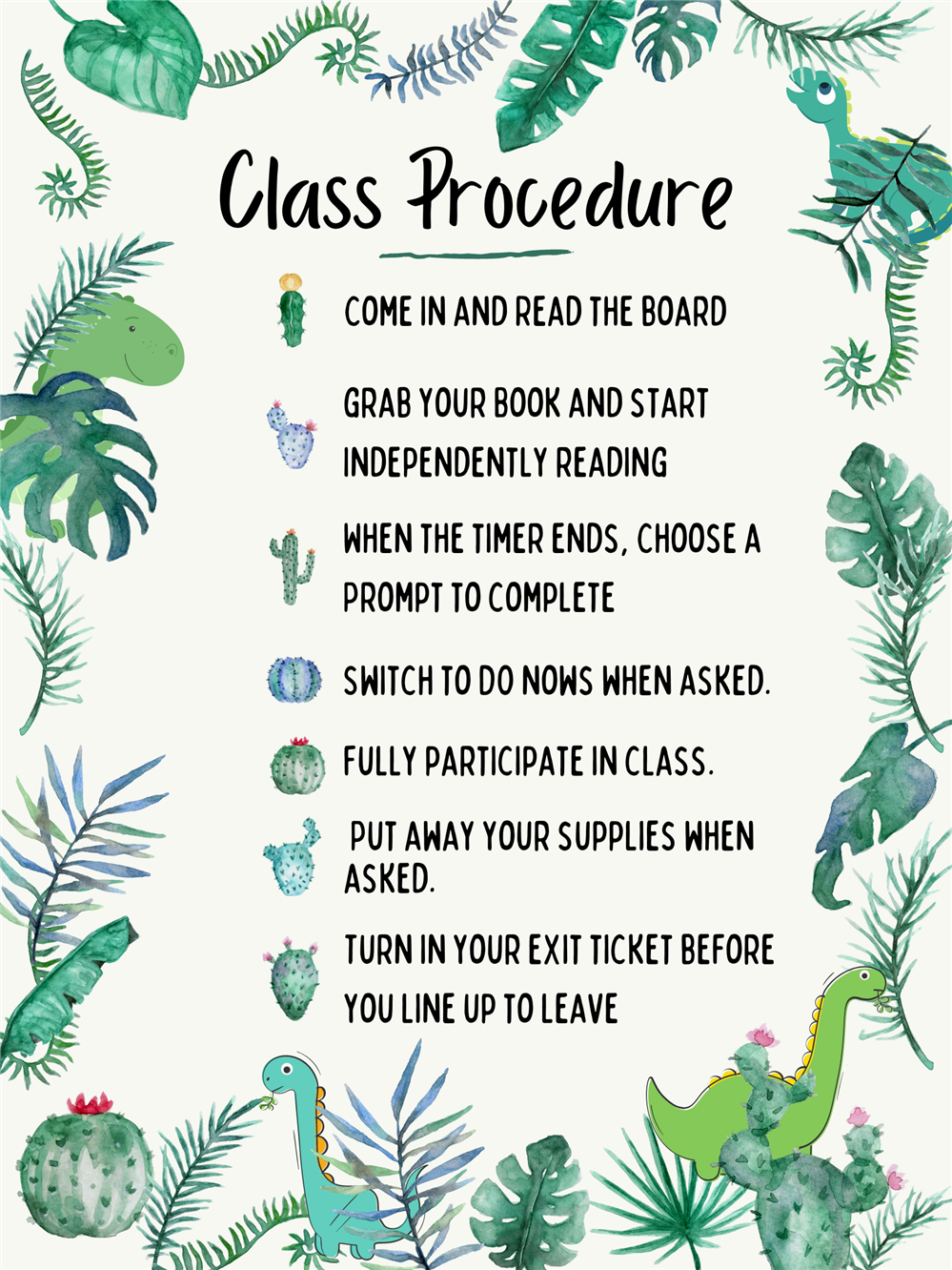 Class Procedures